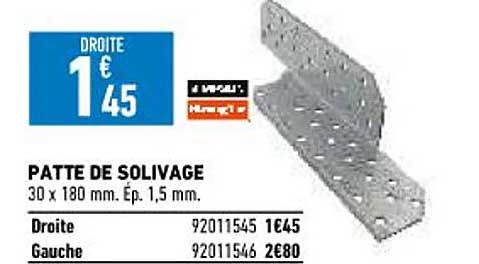 patte de solivage