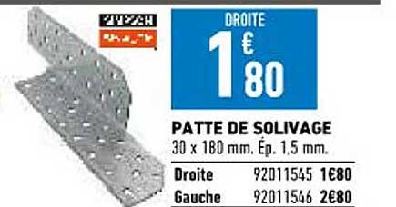 patte de solivage