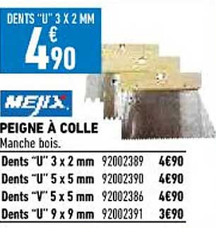 peigne à colle mejix