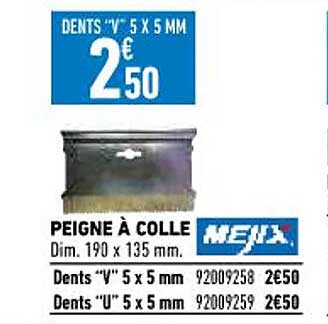 peigne à colle mejix