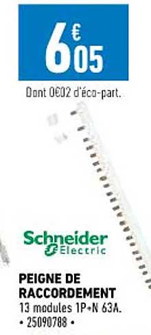peigne de raccordement schneider