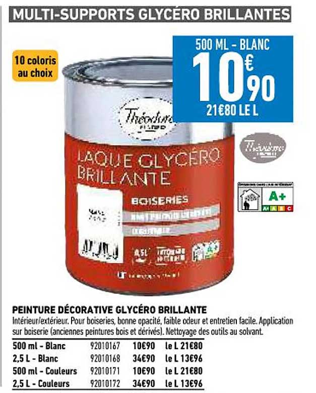peinture décorative glycéro brillante théodore