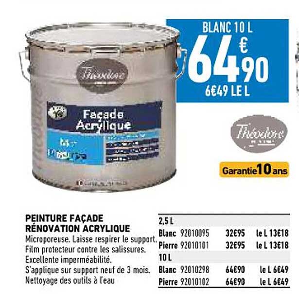 Peinture Façade Rénovation Acrylique Théodore