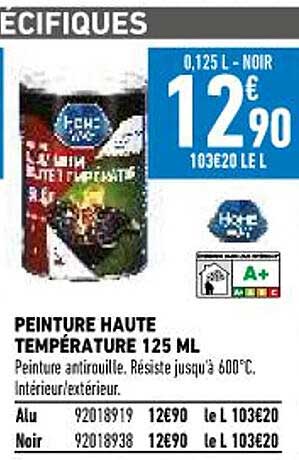 peinture haute température 125ml home way