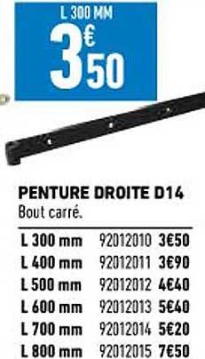 penture droite d14