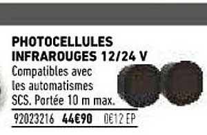 photocellules infrarouges 12-24 v