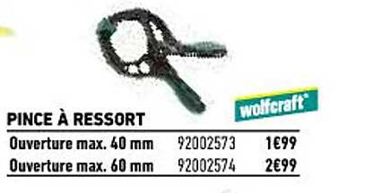 pince à ressort wolfcraft