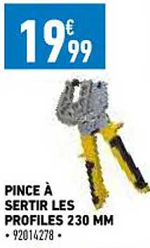 pince à sertir les profiles 230 mm