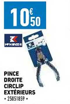 pince droite circlip extérieurs mc kenzie