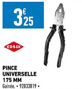 pince universelle 175 mm cogec