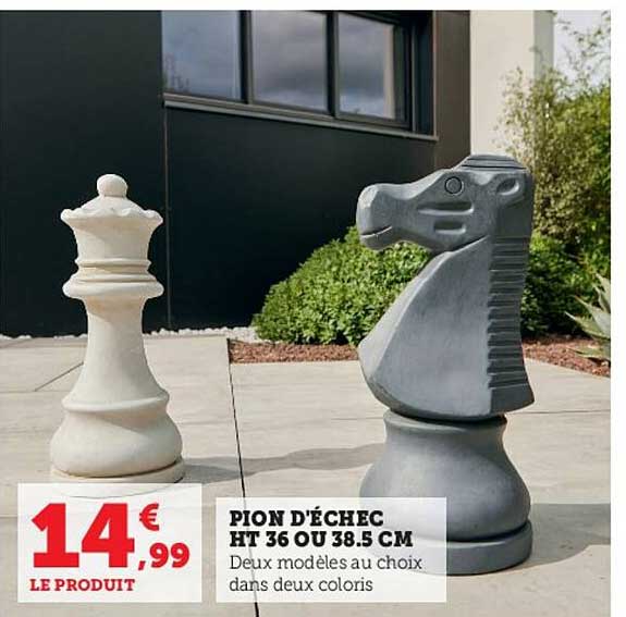 pion d'échec ht 36 ou 38.5cm