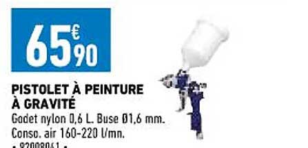 pistolet à peinture à gravité