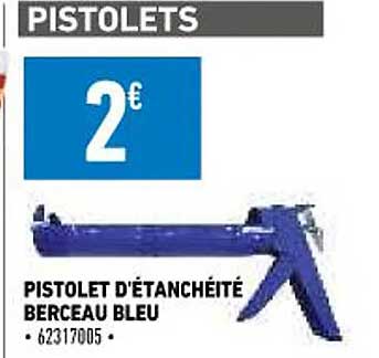 pistolet d'étanchéité berceau bleu