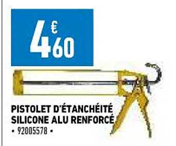pistolet d'étanchéité silicone alu renforcé