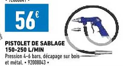 pistolet de sablage 150-250 l-min