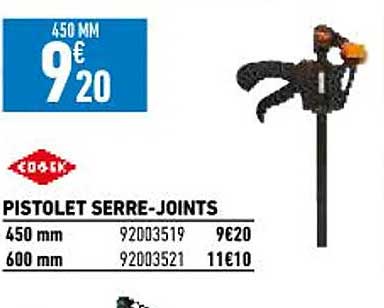 pistolet serre-joints cogex