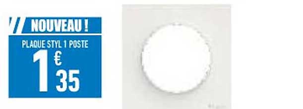 plaque styl 1 poste
