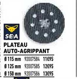 plateau auto-agrippant sea