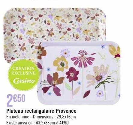 Plateau Rectangulaire Provence