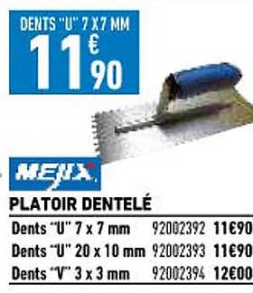 platoir dentelé mejix