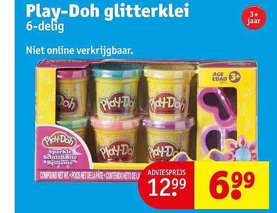 play-doh glitterklei