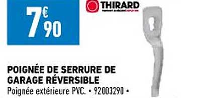 Poignée De Serrure De Garage Réversible Thirard