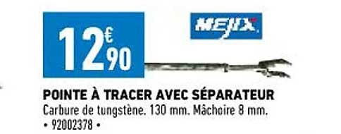 pointe à tracer avec séparateur