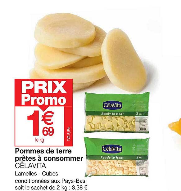 Pommes De Terre Prêtes à Consommer Cêlavita