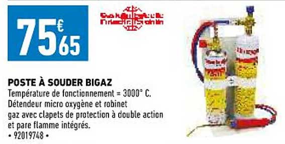 poste à souder bigaz