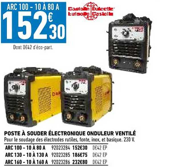 poste à souder électronique onduleur ventilé