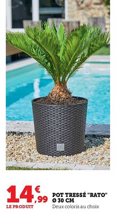 pot tressé "rato" ø 30cm