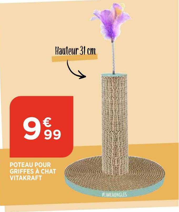 poteau pour griffes à chat vitakraft