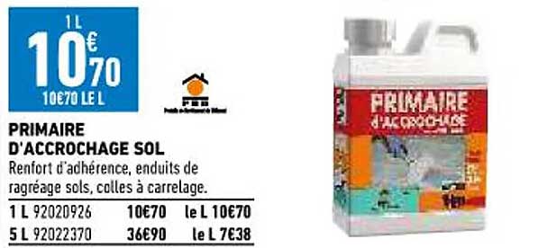 primaire d'accrochage sol