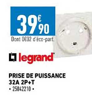 prise de puissance 32A 2p+t legrand