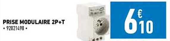 prise modulaire 2p+t