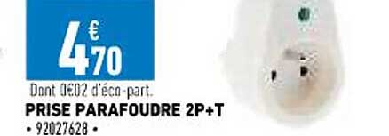 prise parafoudre 2p+t
