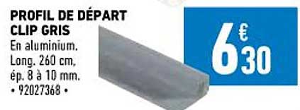 profil de départ clip gris