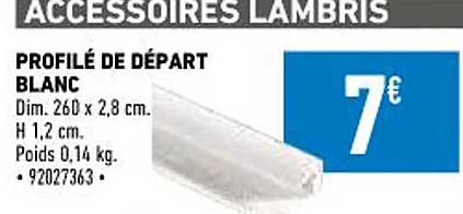 Profilé De Départ Blanc