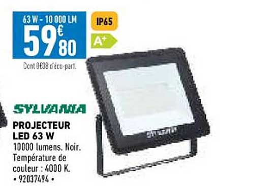 projecteur led 63w sylvania