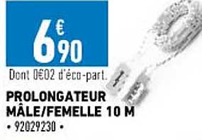 prolongateur mâle-femelle 10 m