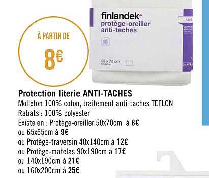 protection literie anti-taches