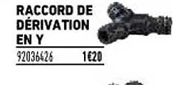 raccord de dérivation en y