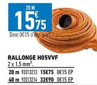 rallonge h05vvf