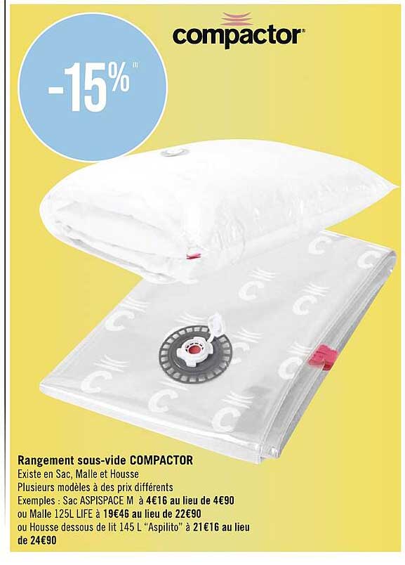 rangemenet sous-vide compactor