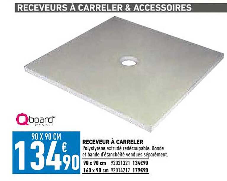 receveur à carreler