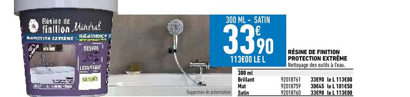 résine de finition protection extrême