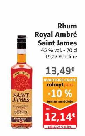Rhum Royal Ambré Saint James