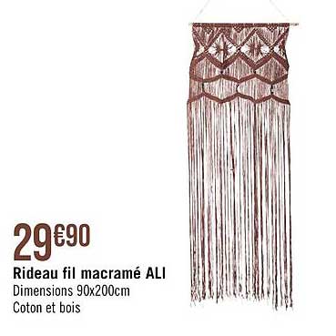 Rideau Fil Macramé Ali