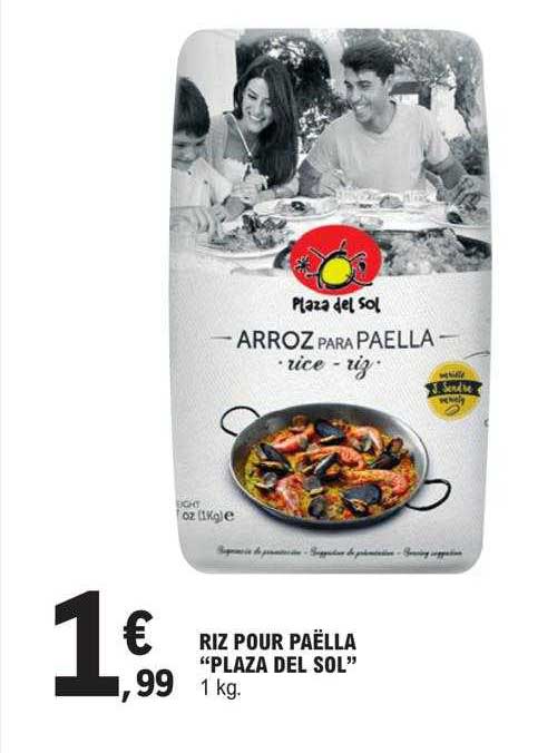 riz pour paëlla "plaza del sol"