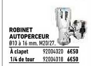 robinet autoperceur